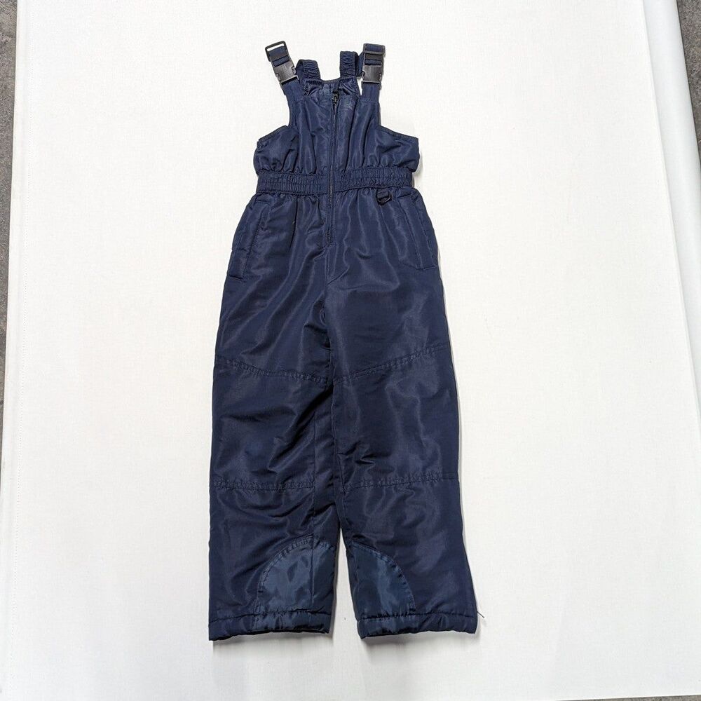 Faded Glory Child's‎ Size 6/7 Dark Blue Snow Pants with Pockets Snowsuit Winter